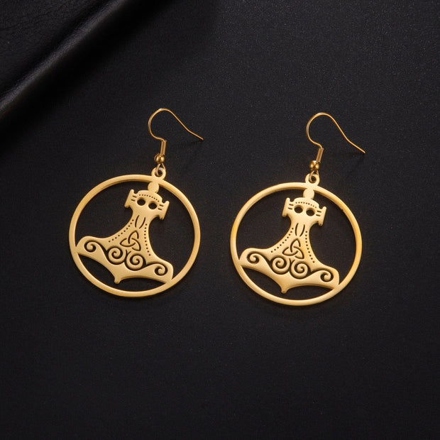 Boucles d'oreilles Viking <br> Mjolnir