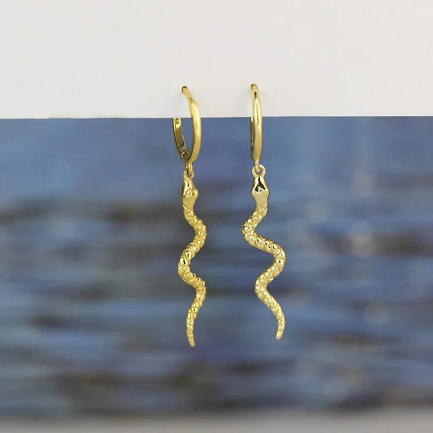  Boucle d'oreille or artisanale en argent 925 pour femme