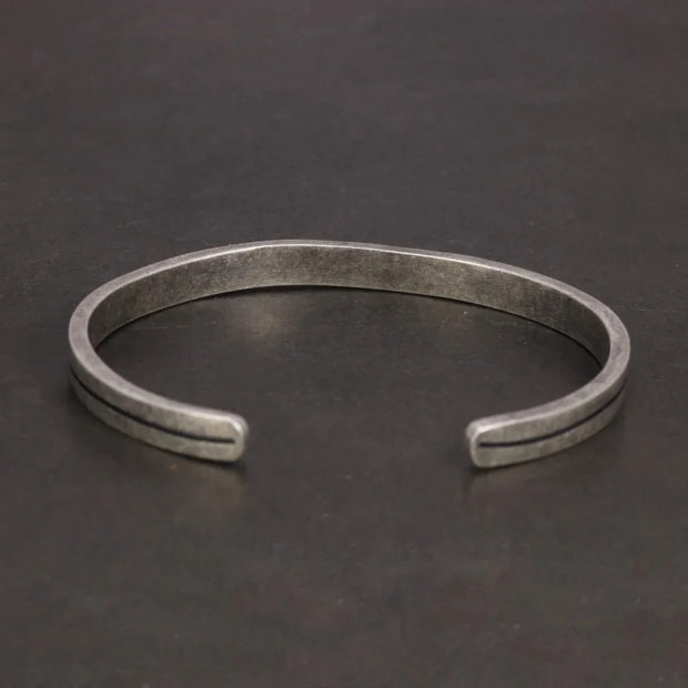 Bracelet Jonc Argent Ancien Viking - Ginnungagap