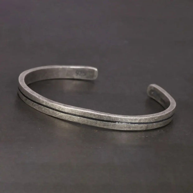 Bracelet Jonc Argent Ancien Viking - Ginnungagap