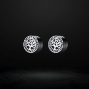 Aimant d'Oreilles Viking Attraction Éternelle Acier Inoxydable de Haute Qualité / Noir / 8mm*6mm