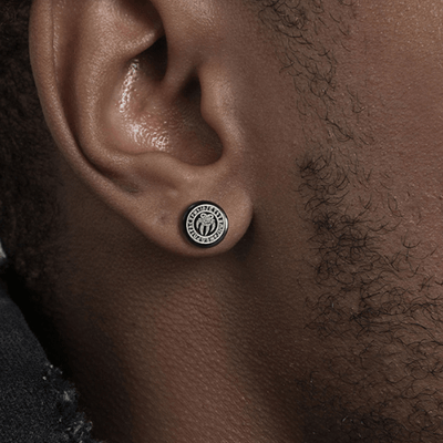 Aimants d'Oreilles Viking Les Griffes du Courage Acier Inoxydable de Haute Qualité / Noir / 8mm*6mm