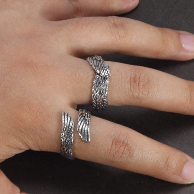 Bague Viking Ailes de Corbeau