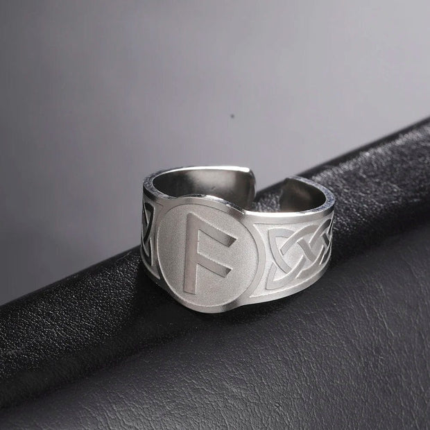 Bague Viking Confluence ansuz