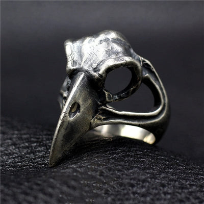 Bague Viking Crâne de Corbeau