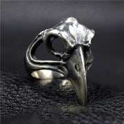 Bague Viking Crâne de Corbeau