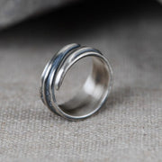 Bague Viking Déesse Hel Argent Sterling 925 / Argent / Ajustable