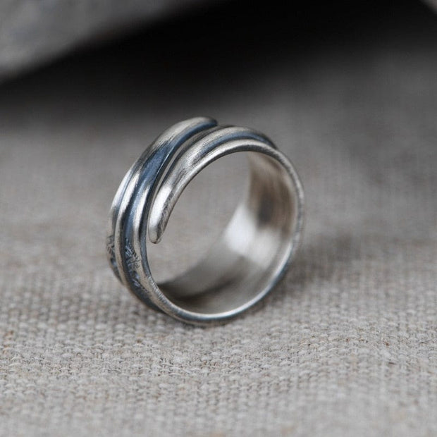 Bague Viking Déesse Hel Argent Sterling 925 / Argent / Ajustable