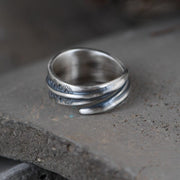 Bague Viking Déesse Hel Argent Sterling 925 / Argent / Ajustable