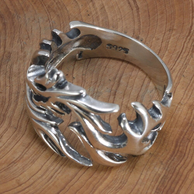 Bague Viking Force Cosmique Argent Sterling 925 / Argent / Ajustable