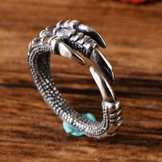 Bague Viking Griffes de Dragon Fáfnir