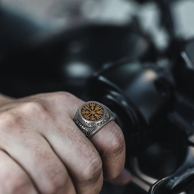  Bague Viking Le Chemin de Vegvisir