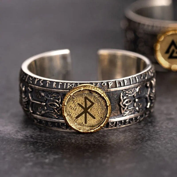 Bague Viking Noblesse Argent Sterling 925 / Amour / 7