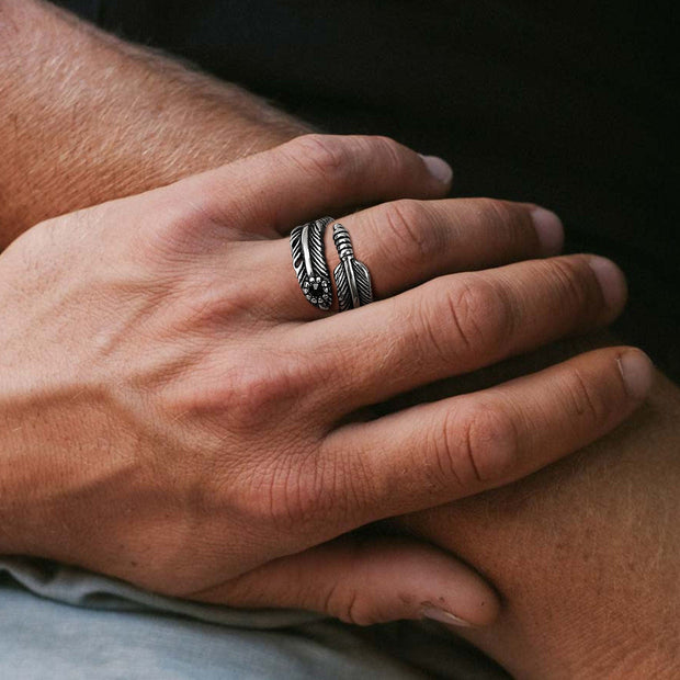 Bague Viking Plume de Valshamr