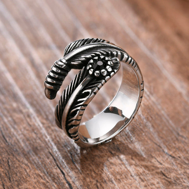 Bague Viking Plume de Valshamr