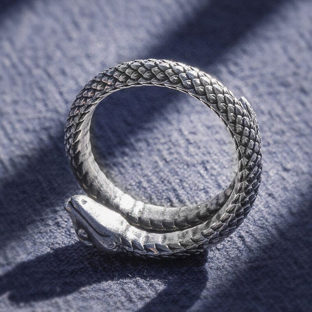 Bague Viking Serpent Níðhǫggr