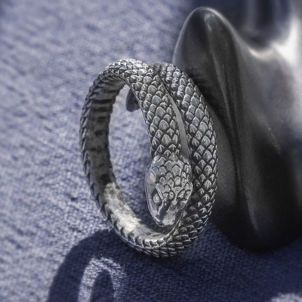 Bague Viking Serpent Níðhǫggr