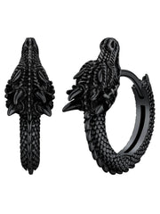 Boucles d'oreilles Viking Griffes de Dragon black color dragon / CHINA