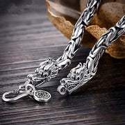 Bracelet Viking Courage, Aventure et Découverte Argent Sterling 925 / Argent / 4mm Long.17cm Poids.16g