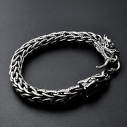 Bracelet Viking Dragon Double Tête