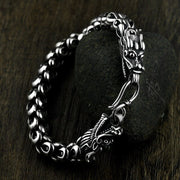 Bracelet Viking Fafnir et Nidhogg Argent Sterling 925 / 5mm / 18cm