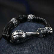 Bracelet Viking Huginn Argent Sterling 925 / Argent / Ajustable