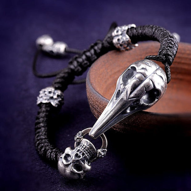 Bracelet Viking Huginn Argent Sterling 925 / Argent / Ajustable