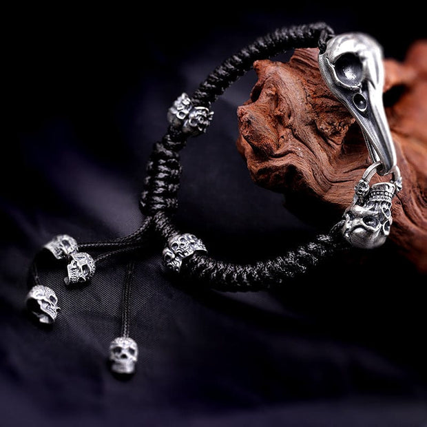 Bracelet Viking Huginn Argent Sterling 925 / Argent / Ajustable