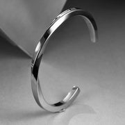  Bracelet Viking L'âme Viking Acier Inoxydable de Haute Qualité / Ajustable / Argent 64mm 4mm