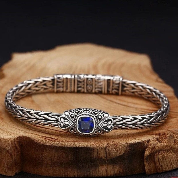 Bracelet Viking Toile de Wyrd Argent Sterling 925 / Argent / 18cm