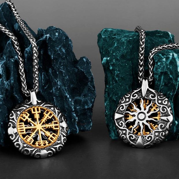 Collier Viking Amulette Solaire