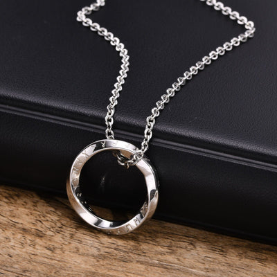 Collier Viking Draupnir Acier Inoxydable de Haute Qualité / Argent / 50cm