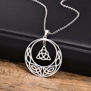 Collier Viking L’Amulette de Freyja Acier Inoxydable de Haute Qualité / 50cm / Argent