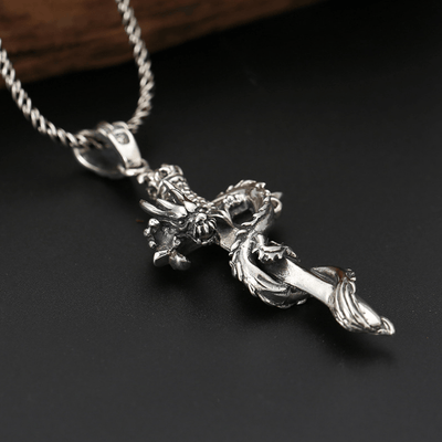 Collier Viking L'Epée de Sigurd Argent Sterling 925 / Argent / 7*2.6cm