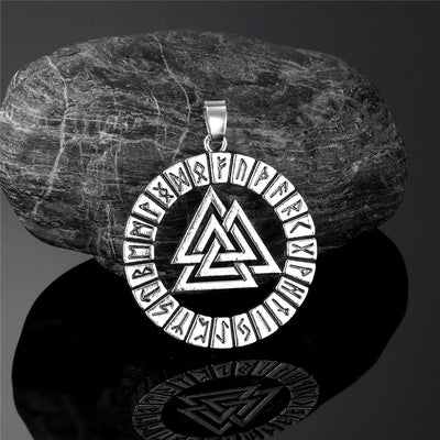 Collier Viking L’Intemporel Acier Inoxydable de Haute Qualité / Argent / 60cm