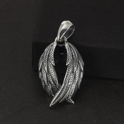  Pendentif Viking Les Ailes des Valkyries Argent Sterling 925 / Argent / 3.9*2cm