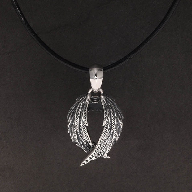  Pendentif Viking Les Ailes des Valkyries Argent Sterling 925 / Argent / 3.9*2cm