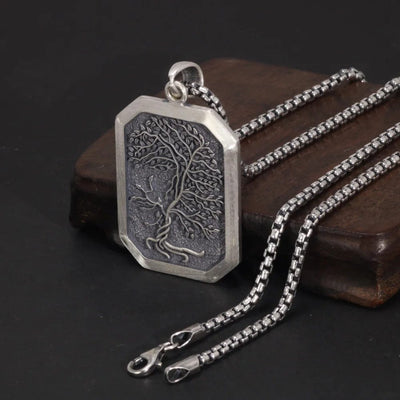 Pendentif Celtique Homme Argent  Collier Arbre de Vie pas cher Viking